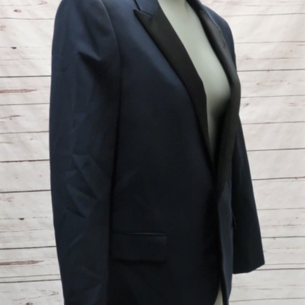 Saint Laurent Le Smoking Jacket Navy Wool - Picture 6 of 8